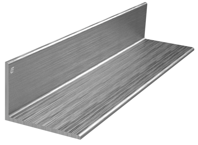 профиль алюминиевый L-образный 50x70x3,5x2,5x2,5